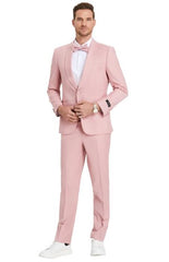 Prom Suit - Light Blush Prom Tuxedo - Summer Slim Fit Suits