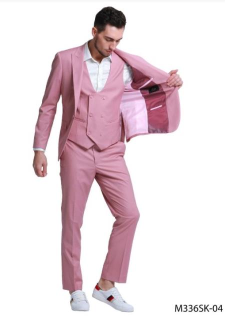 Mens Mauve Suit