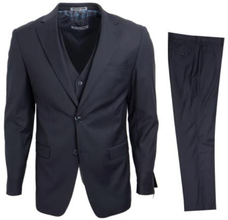 Stacy Adams Suit Hybrid Fit Suit Charcoal