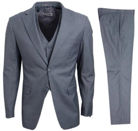 Stacy Adams Suit Hybrid Fit Suit Medium Grey