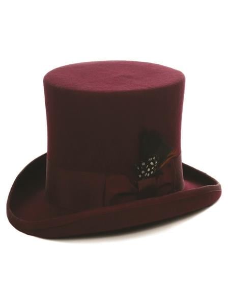 Top Hat - Burgundy