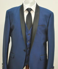 Blue Tuxedos - Wedding Tuxedo - Prom Suit