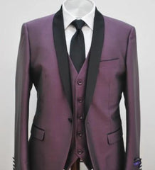 Purple Tuxedos - Wedding Tuxedo - Prom Suit