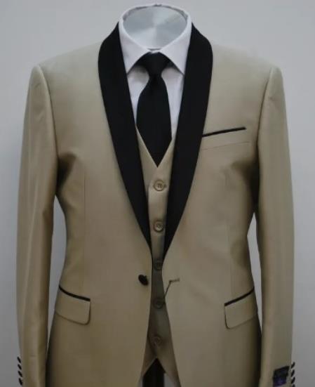 Champagne Tuxedos - Wedding Tuxedo - Prom Suit