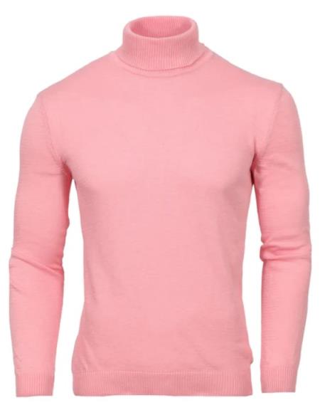 Turtleneck Sweater - Light Pink